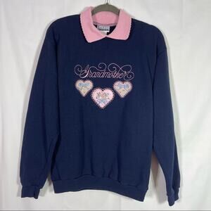 Vintage, Endless Designs Grandmother Embroidered Sweatshirt, Size Medium